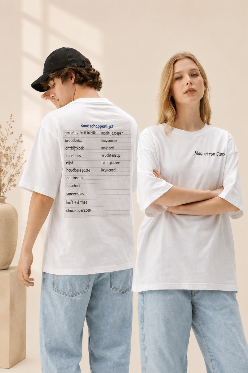 T-shirt Magnetron Jans boodschappenlijst